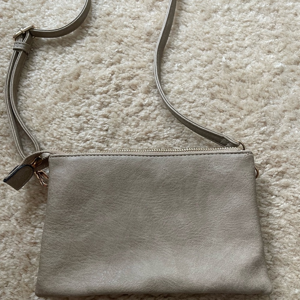 Classic Neutral Crossbody Bag - Beige